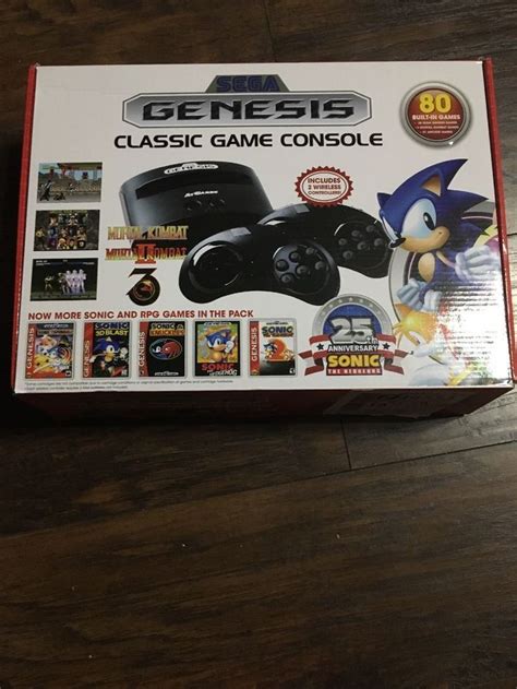Sega Genesis Classic Game Console With 80 Built In Games 25th