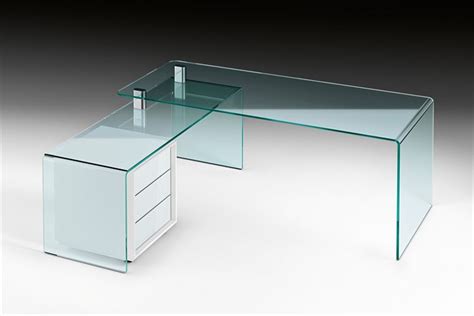 Oft werden sie in kleine räume integriert, in denen andere designs die offenheit des raums beeinträchtigen würden. Glas-Schreibtisch - RIALTO ISOLA - FIAM ITALIA - modern ...