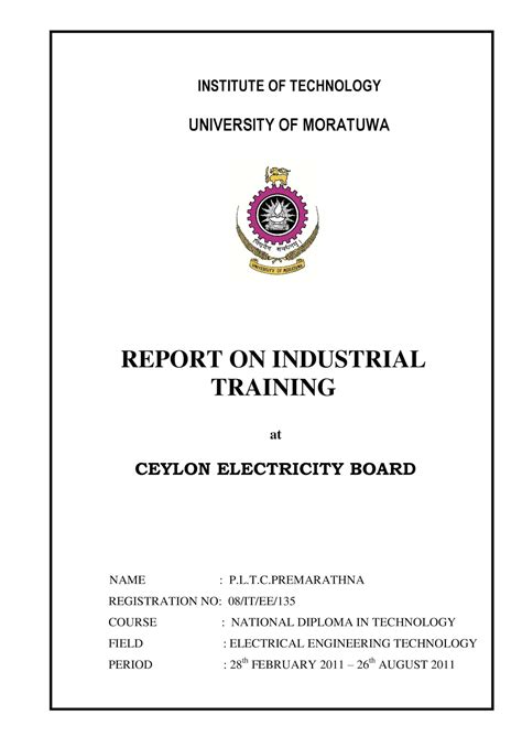 It has been operational in early 2008 and is known as a centre for research and development of polytechnic. Indutrial Training Reports: Industrial Training Reports 1 ...