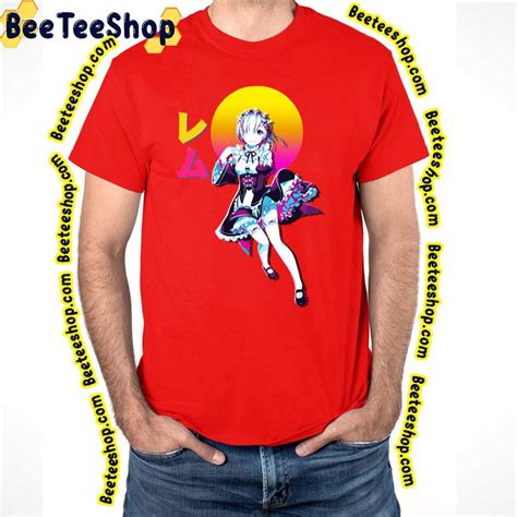 Aesthetic Vaporwave Rem Anime Re Zero Trending Unisex T Shirt Beeteeshop