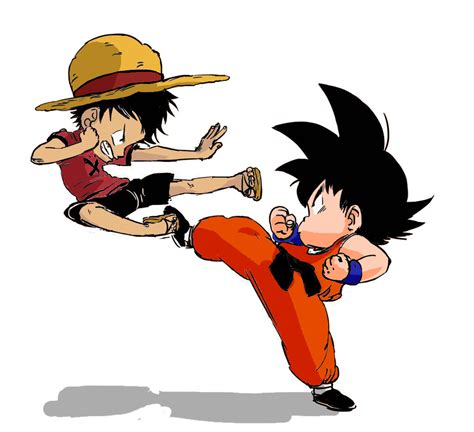 Luffy Vs Goku Colored By Evanest On Deviantart