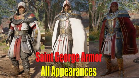 Assassin S Creed Valhalla Saint George Armor Set Full Upgrade All