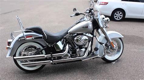 Full custom paint with 12k white gold leaf, palladium gold leaf, flake, air brushing, pin striping, ghost lace i love anything to do with harley davidson and have two beautiful children and a beautiful partner. SOLD! 2008 Harley Davidson Softail Deluxe Walk Around And ...
