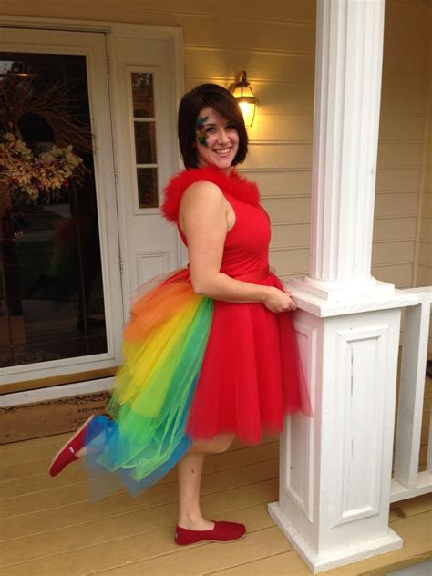 Diy 64 Layer Parrot Tutu Costume With Bustle Parrot Costume Tutu