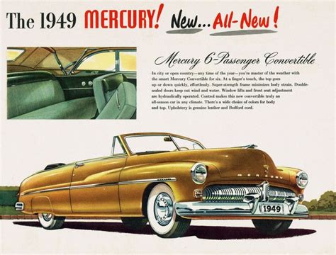 1949 Mercury Convertible Ad