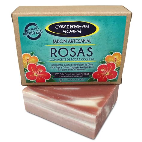 Rose Handmade Soap With Rosehip Oil Made In Puerto Rico