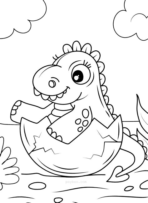 Https://tommynaija.com/coloring Page/dinosaur Easter Egg Coloring Pages