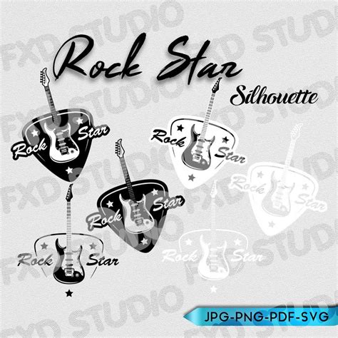 Visual Arts Rock Star Silhouette Clip Art Image Rock Star Printable Png