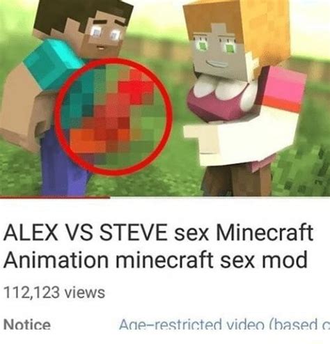 Alex Vs Steve Sex Minecraft Animation Minecraft Sex Mod 112123 Views Notice Ane Restricted