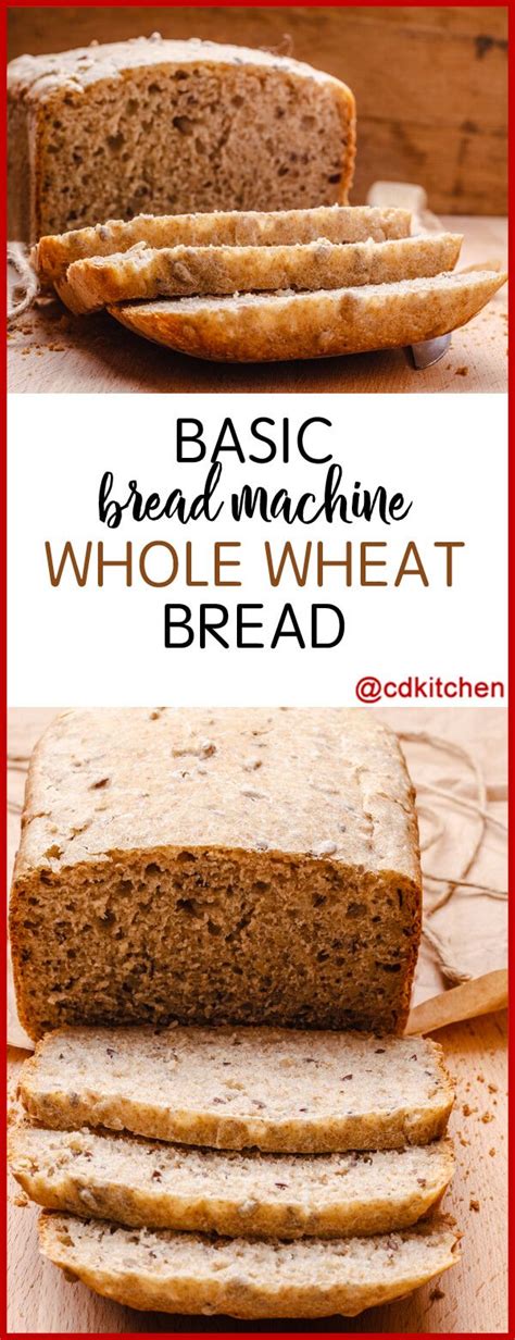 It might sound strange but i have to admit that i'm not diabetic. Bread Maker Whole Wheat Breads | CDKitchen.com | Wheat bread recipe, Wheat recipes, Whole wheat ...