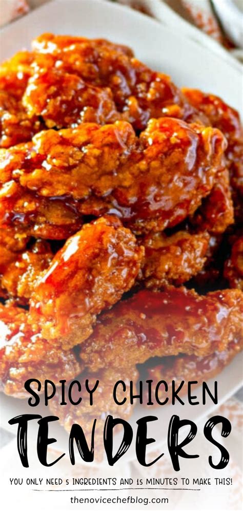 Sweet And Spicy Sticky Chicken Tenders Oven Baked Or Air Fried Spicy