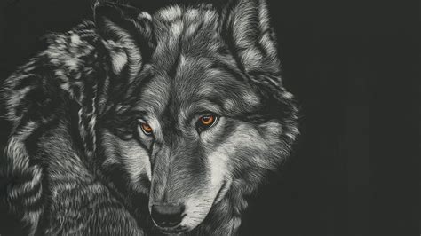 1366x768 Wolf Painting 4k Laptop Hd Hd 4k Wallpapersimages