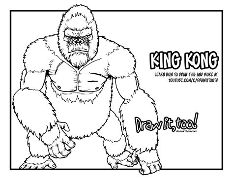 King Kong Coloring Pages - Food Ideas