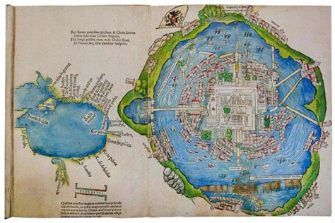 Mapa De Tenochtitlan Que Conquistó Europa Tesoro Iluminado De La