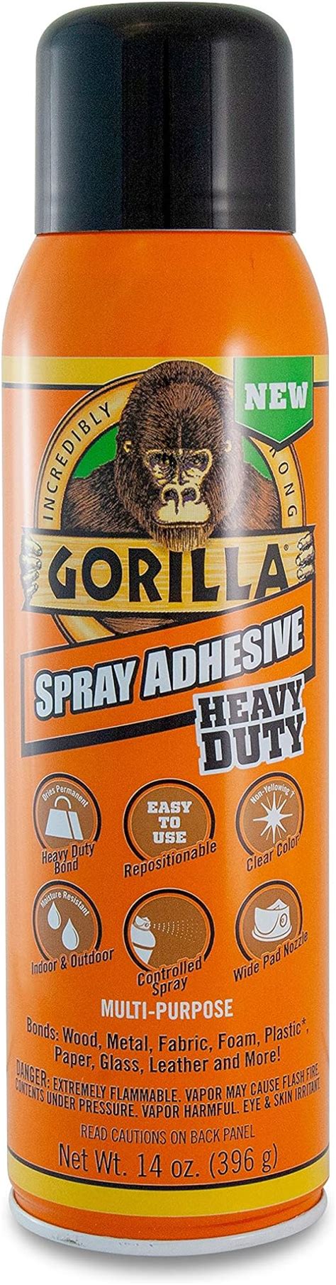 Gorilla Heavy Duty Spray Adhesive Multipurpose And Repositionable 14