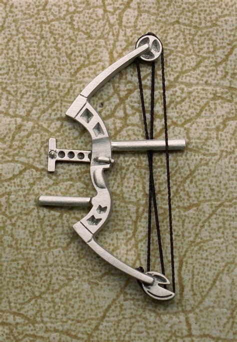 Archery Target Compound Bow Pin Custom Made In Pewter Made In Etsy