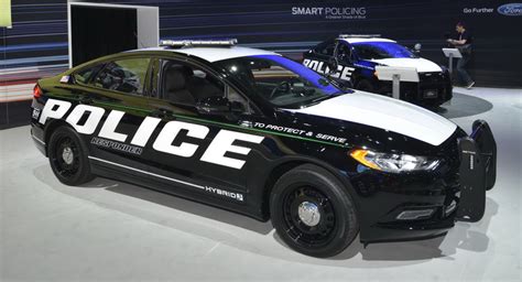 Fords Production Fusion Hybrid Cop Car Goes On Patrol In New York