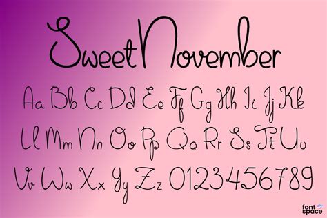 Sweet November Font Designed By Haidishabrina