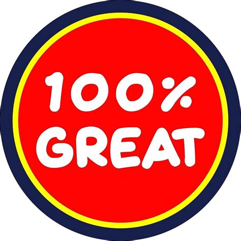 100 Percent Great By Wordpower900 Redbubble Findyourthing In 2020