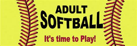 Adult Coed Softball League Adult Rec Our Programs Bent County