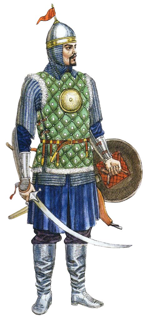 Kazakh Noble Warrior In Brigandine 16th 17th Century The Fighters