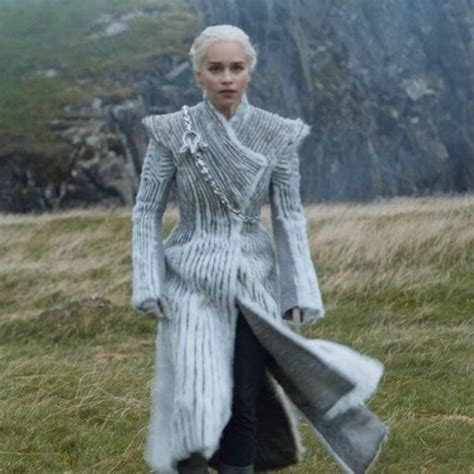 Daenerys Targaryen Games Of Throne Season 7 Fur Dress Jon