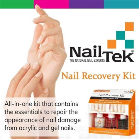 Nail Tek Nail Recovery Kit With Renew Cuticle Oil Strengthener And