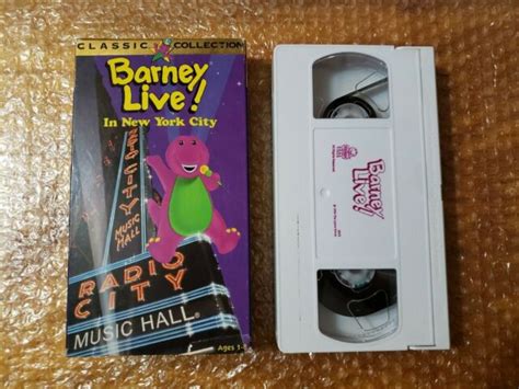 Barney Live In New York City Vhs Classic Collection For Sale