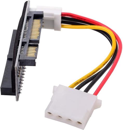 Sata Cables 1 40 Pin Ide Port And 1 4 Pin Power Connector Parallel Ata