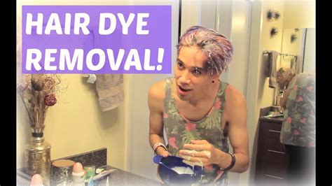 Wipe away dye as you go. Removing Hair Dye!! (with Baking Soda) - YouTube
