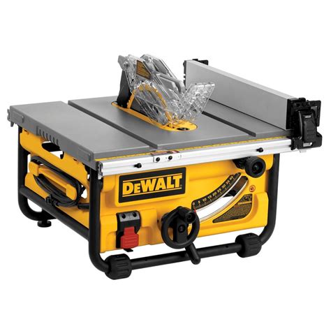 Dewalt 10 In Carbide Tipped Blade 15 Amp Portable Table Saw At