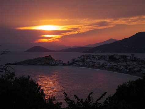 Sunrise At Kokkari Photo From Lemonakia In Samos