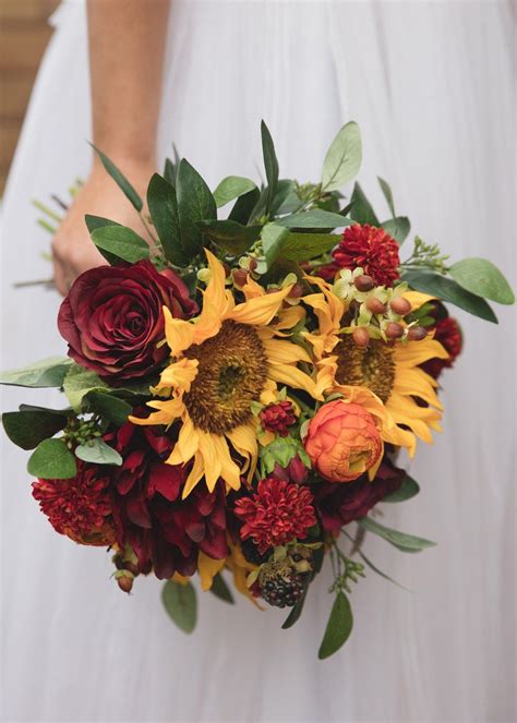 Maybe you would like to learn more about one of these? DIY Fall Sunflower Bouquet | Sunflower bridal bouquet ...