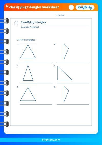 Free Printable Classifying Triangles Worksheets [pdfs] Brighterly