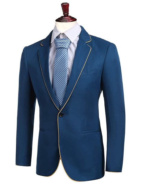 Shop 270 top mens amazon suits and earn cash back all in one place. Coofandy Men Casual One Button Mandarin Collar Slim Fit ...