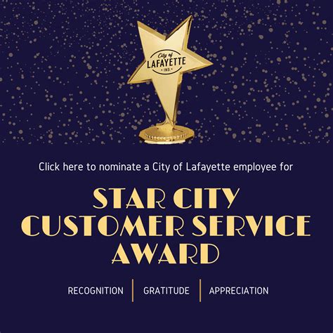 Star City Customer Service Award Nomination Lafayette In Official