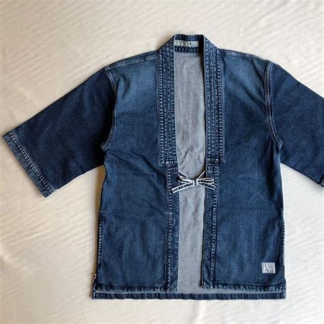 Traditional Kimono Denim Jacket Made In Japan Master Craftsmanship