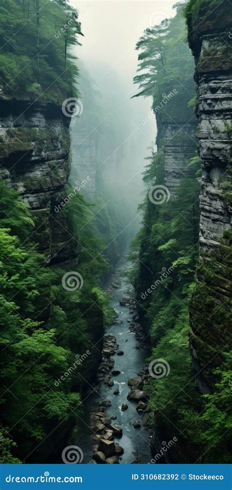 Breathtaking Ravine Scenery Captured in Stunning Real Photos Stock