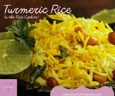 Simple Turmeric Rice In The Rice Cooker Kitchenkreativity