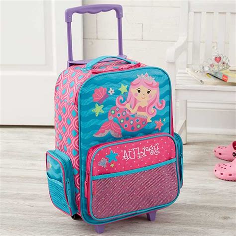 Personalized Kids Luggage Pink Mermaid