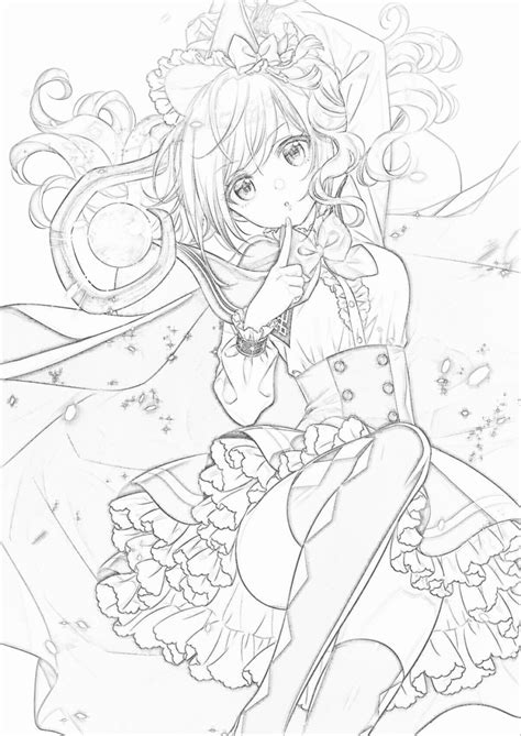 Pin En Coloring Pages Anime