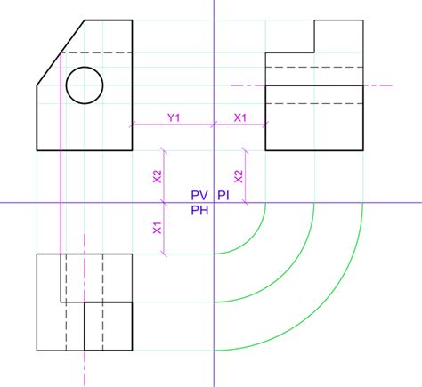 Dibujo Técnico método de proyección ortogonal MVBlog