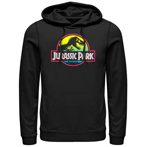 Jurassic Park Mens T Rex Logo Hoodie