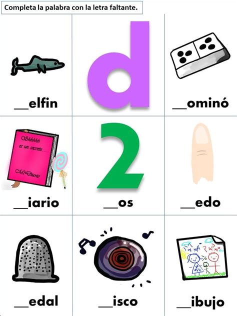 10 Dibujos Con La Letra D Para Niños