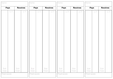 The Ultimate Mah Jongg Score Sheet: Download & Print Today!