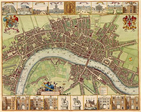 Antique Maps Old Cartographic Maps Antique Map Of London Drawing By