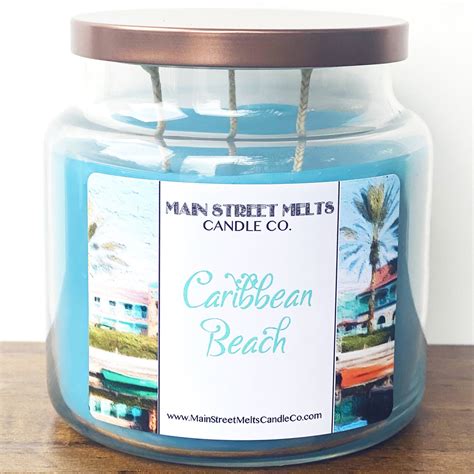 Caribbean Beach Candle 18oz Main Street Melts Candle Co