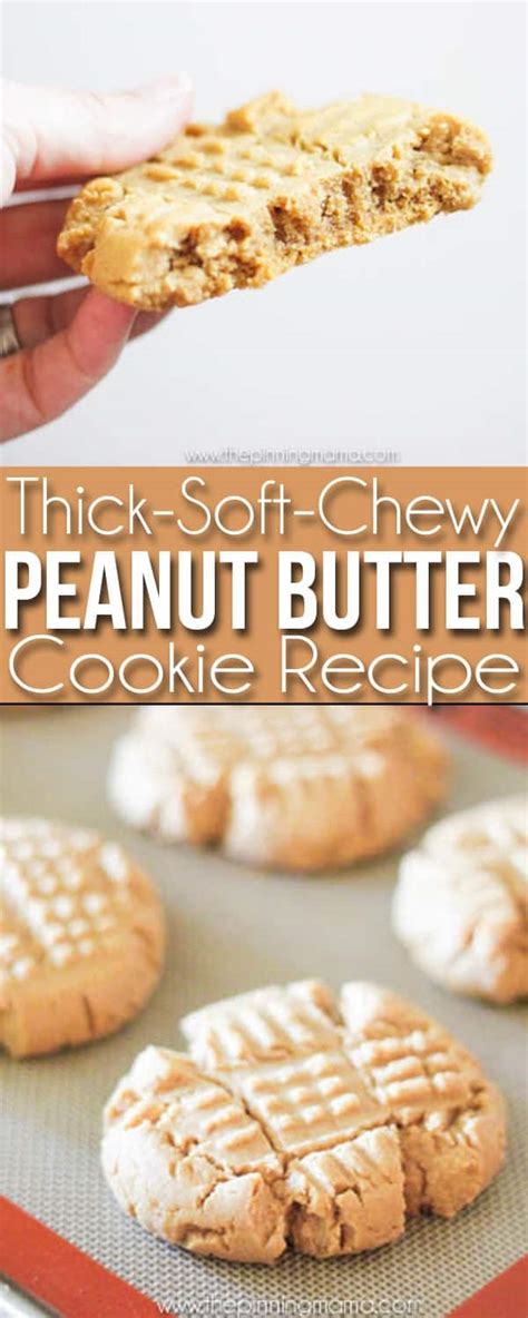 Soft And Chewy Peanut Butter Cookie Recipe The Pinning Mama