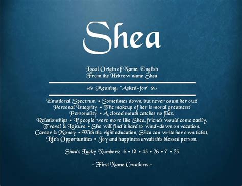 Shea Name Meaning First Name Creations Names With Meaning Baby