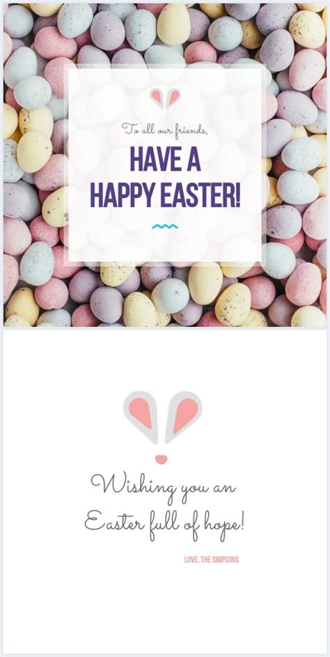 Welcome back to my blog! Happy Easter Card Template & Design - Flipsnack